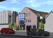 Immobilie Quickborn - Zentraler Neubau in Quickborn - Erstbezug April 2023
2-Zimmer-Dachgeschoss-Wohnung mit Fahrstuhl